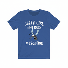Just a girl who loves mosquitos quirky insect entomology tee