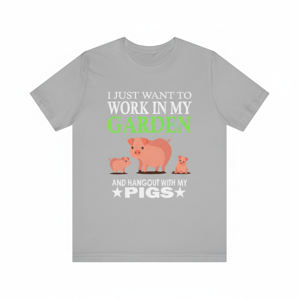 Garden And Pigs Shirt - garden and pig print design