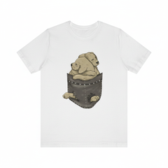 Dog Puppy In A Pocket Shirt - puppy print design