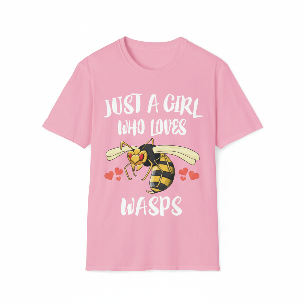Just A Girl Who Loves Wasps Shirt - wasp print design