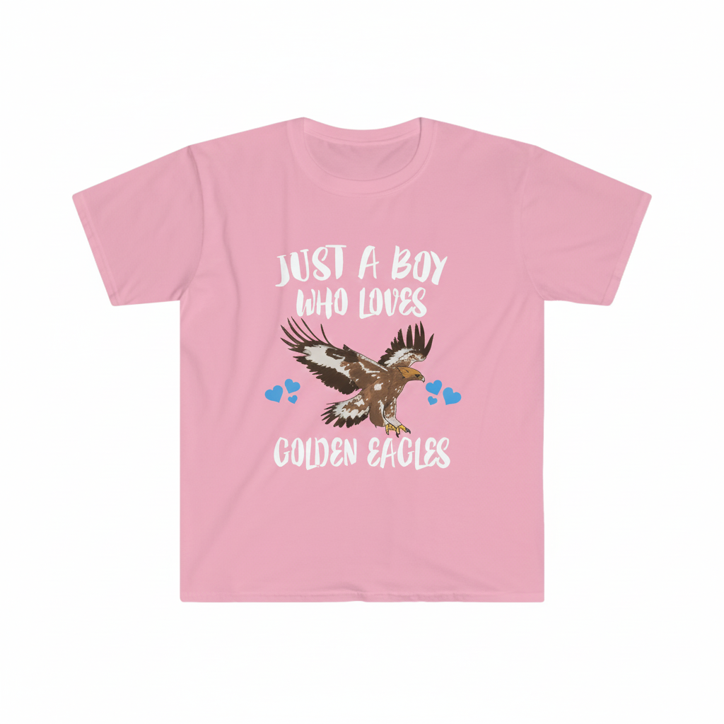 Just A Boy Who Loves Golden Eagles Birds Shirt - golden eagle print design