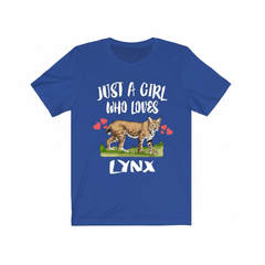 Just A Girl Who Loves Lynx Shirt - lynx print design