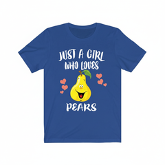 Just A Girl Who Loves Pears Fruit Shirt - pear print design
