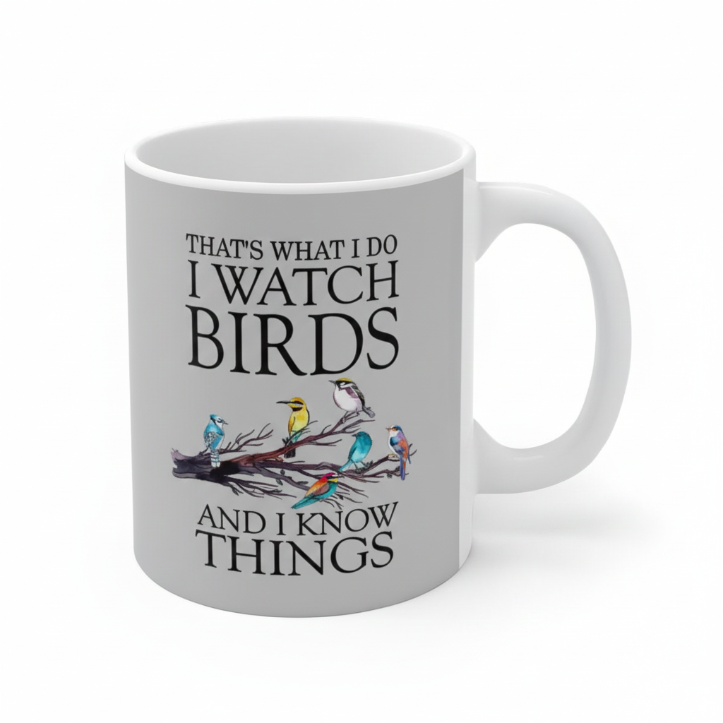 I Watch Birds And I Know Things Birding Shirt - birding print design
