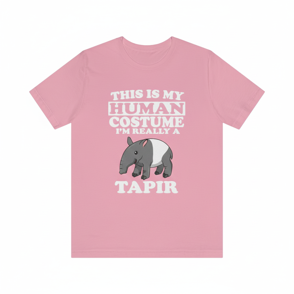 This is my human costume I am really a tapir jungle mammal tee