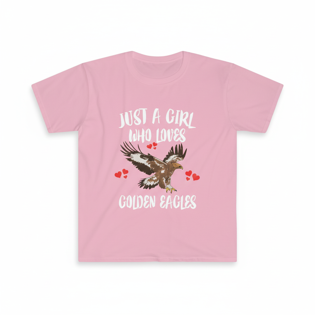 Just A Girl Who Loves Golden Eagles Birds Shirt - golden eagle print design