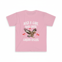 Just A Girl Who Loves Golden Eagles Birds Shirt - golden eagle print design