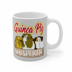 Guinea Pig Whisperer Coffee Mug - guinea pig print design