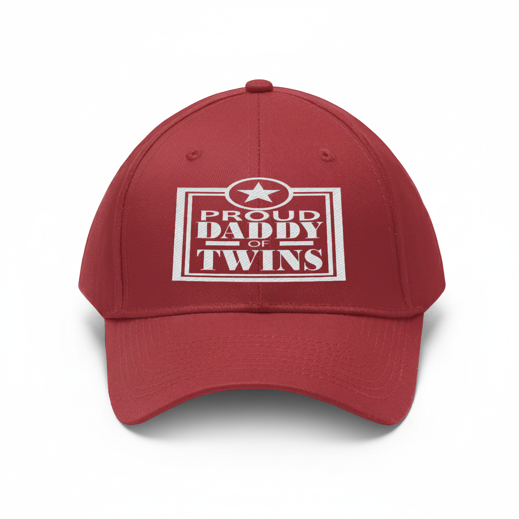 Proud Daddy Of Twins Hat - daddy of twins print design