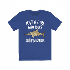 Ophthalmosaurus Dinosaur T-Shirt for Girls - ophthalmosaurus print design