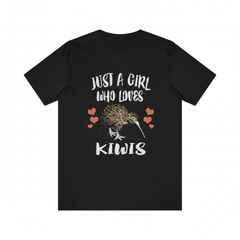 Just A Girl Who Loves Kiwis Birds Shirt - kiwi bird print design