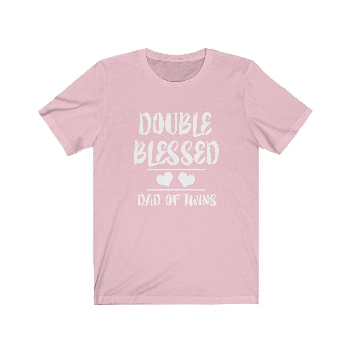 Double Blessed Dad Of Twins T-Shirt - twin dad print design