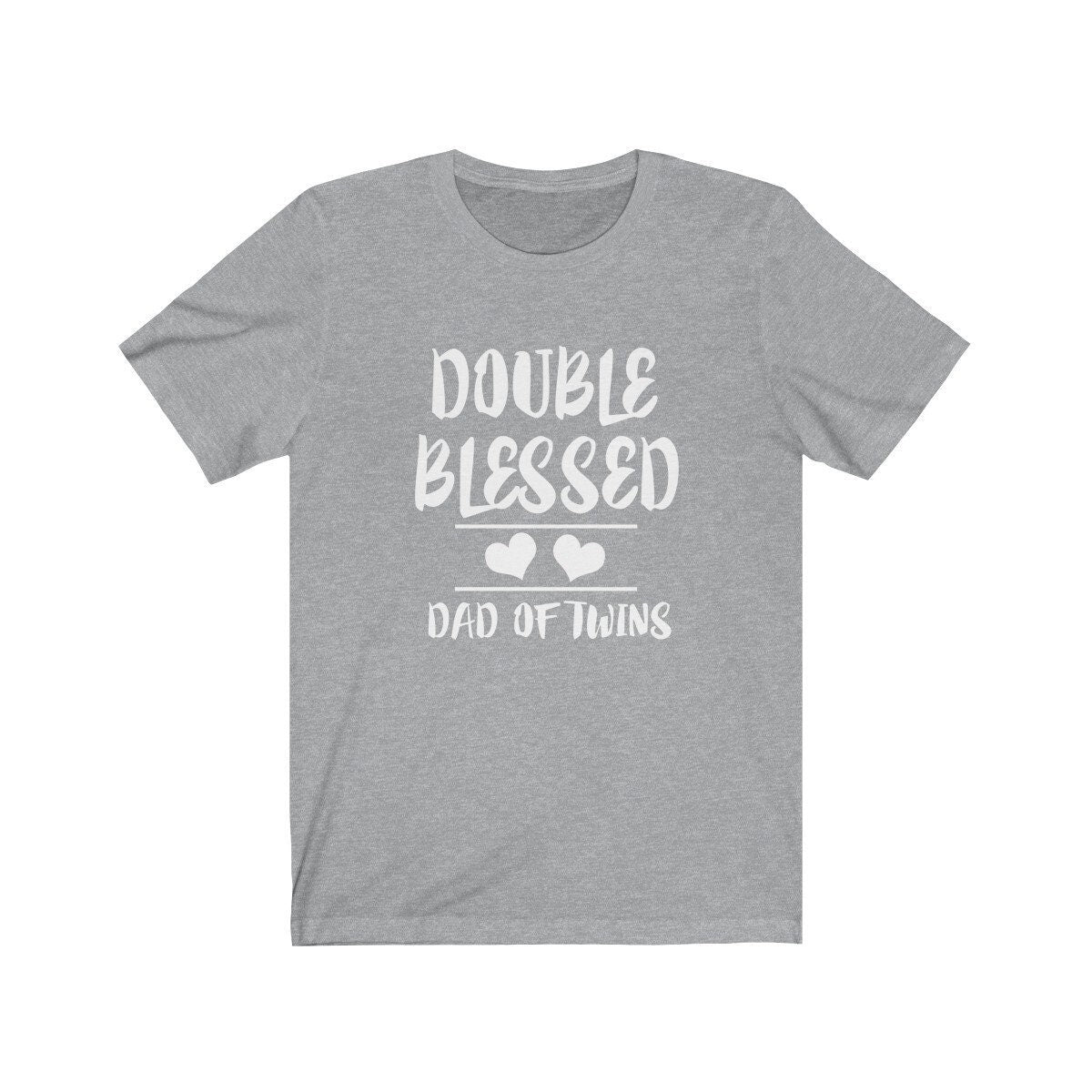 Double Blessed Dad Of Twins Shirt, Dad Of Twins T-Shirt, Father Of Twins Shirt, Twins Father Gift T-Shirt Image 1