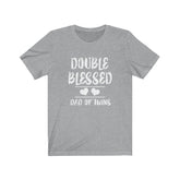 Double Blessed Dad Of Twins Shirt, Dad Of Twins T-Shirt, Father Of Twins Shirt, Twins Father Gift T-Shirt Image 1