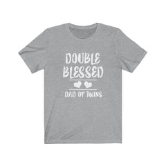 Double Blessed Dad Of Twins T-Shirt - twin dad print design
