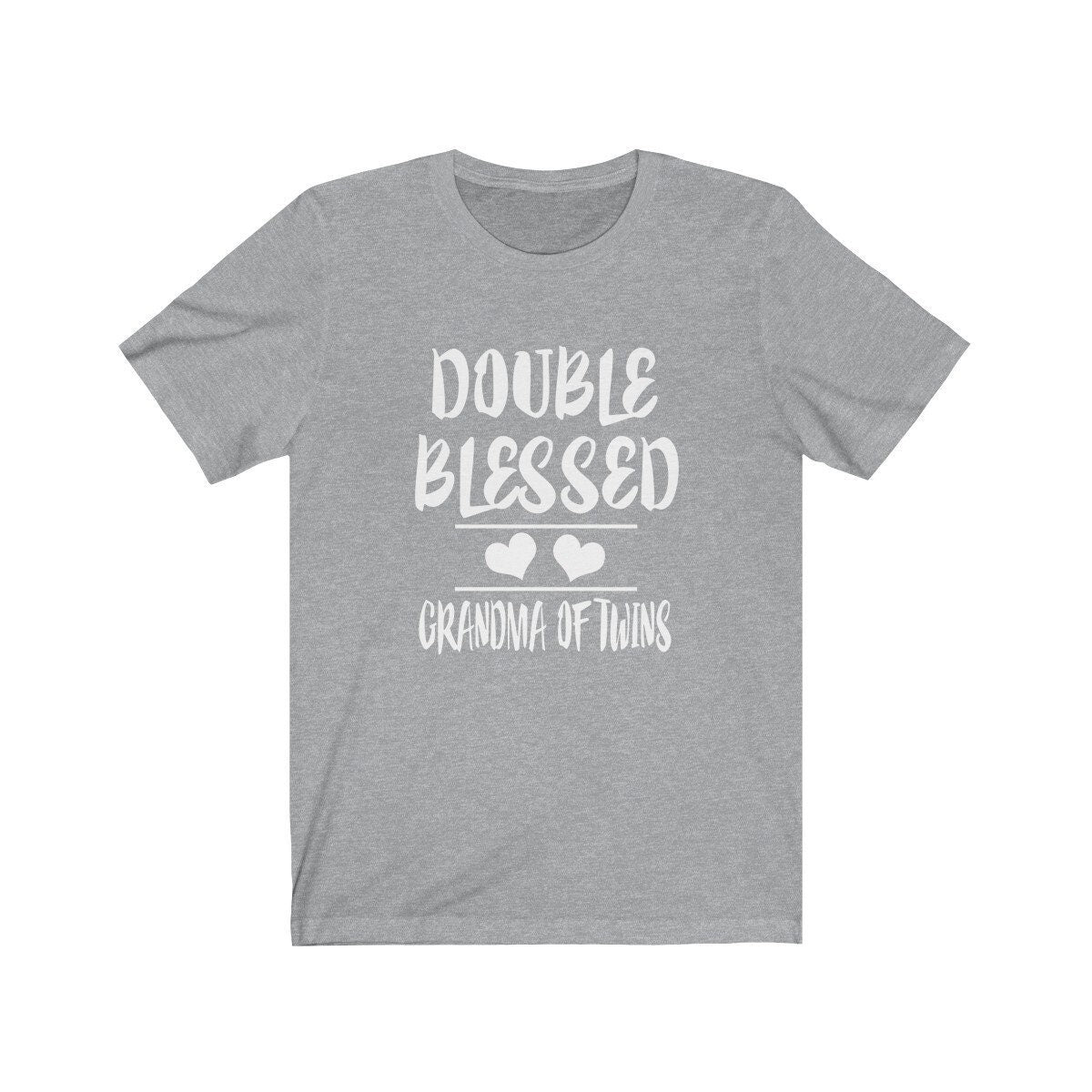 Double Blessed Grandma Of Twins Shirt, Grandma Of Twins Shirt, Grandma Of Twins Gift, Twins Grandmother Gift T-Shirt Image 1