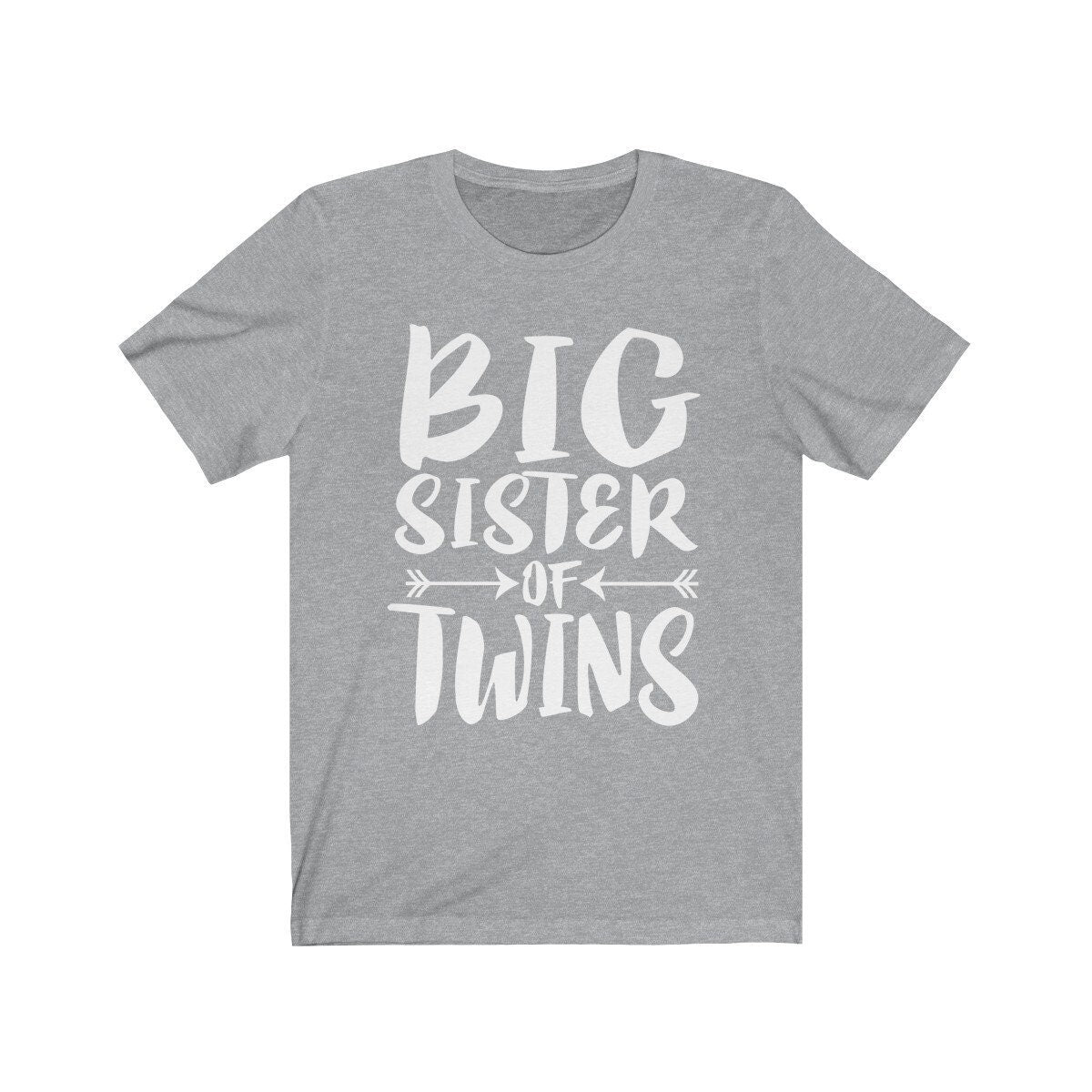 Big Sister Of Twins T-Shirt - big sister of twins print design