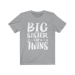 Big Sister Of Twins T-Shirt - big sister of twins print design