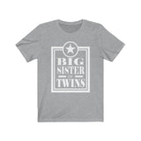 Big Sister Of Twins T-Shirt, Big Sister Of Twins Gift, Twin Sister Shirt, Big Sister Of Twins Gift Announcement T-Shirt Image 1