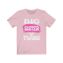 Big Sister Of Twins Announcement Shirt - big sister of twins design