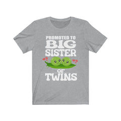 Promoted To Big Sister Of Twins T-Shirt - big sister of twins print design