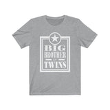 Big Brother Of Twins Shirt, Big Brother Of Twins Gift, Brother Of Twins Announcement T-Shirt Image 4
