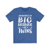 Promoted To Big Brother Of Twins Shirt, Big Brother Of Twins Shirt, Brother of Twins Announcement Peas Gift T-Shirt Image 1