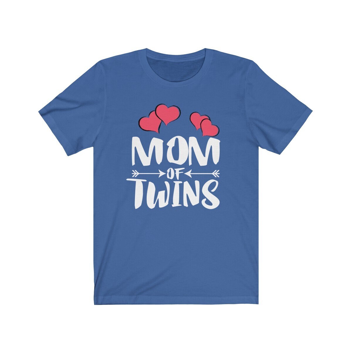 Mom of twins mother announcement gift tee for twin pregnancy