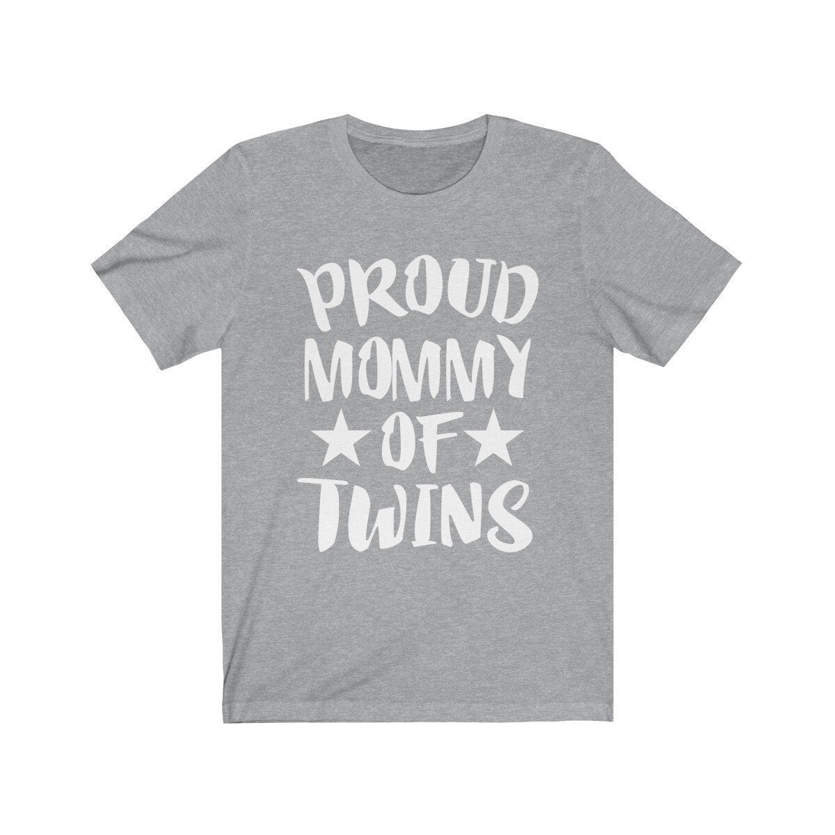 Proud mommy of twins mother announcement tee for twin pregnancy