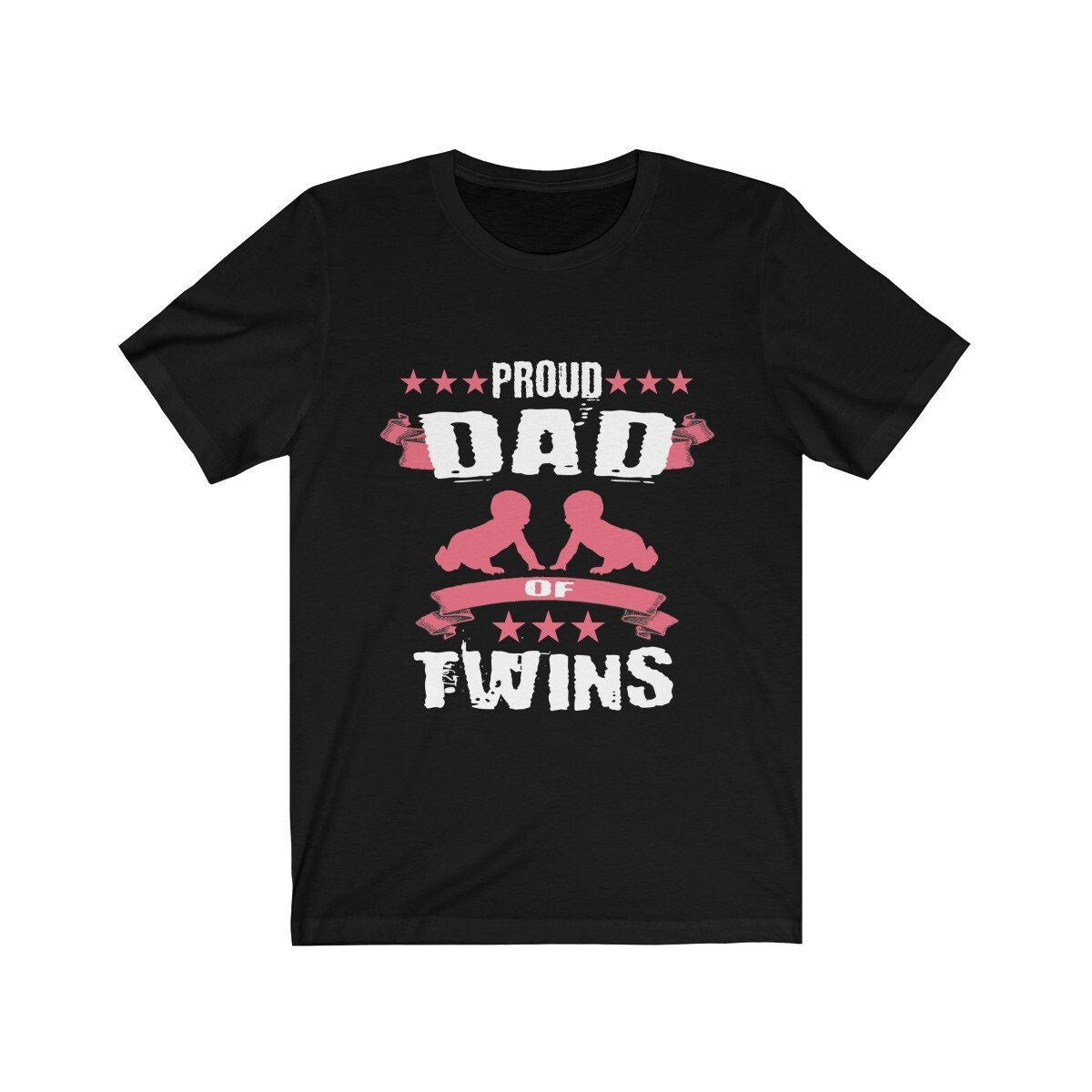 Proud Dad Of Twins Shirt, Dad Of Twins gift, Dad Of Twins Announcement, Twins Father Gift T-Shirt Image 1