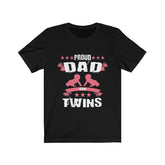 Proud Dad Of Twins Shirt, Dad Of Twins gift, Dad Of Twins Announcement, Twins Father Gift T-Shirt Image 1