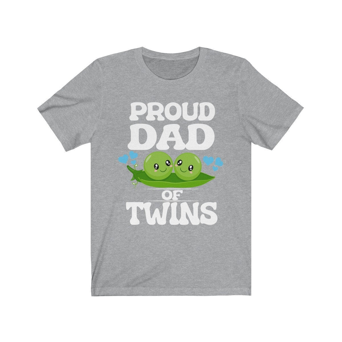 Proud Dad Of Twins T-Shirt - proud dad of twins print design