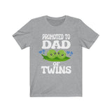 Promoted To Dad Of Twins Shirt, Dad Of Twins Gift, Dad Of Twins Announcement Shirt, Father of Twins Gift T-Shirt Image 2