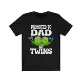 Promoted To Dad Of Twins Shirt, Dad Of Twins Gift, Dad Of Twins Announcement Shirt, Father of Twins Gift T-Shirt Image 1