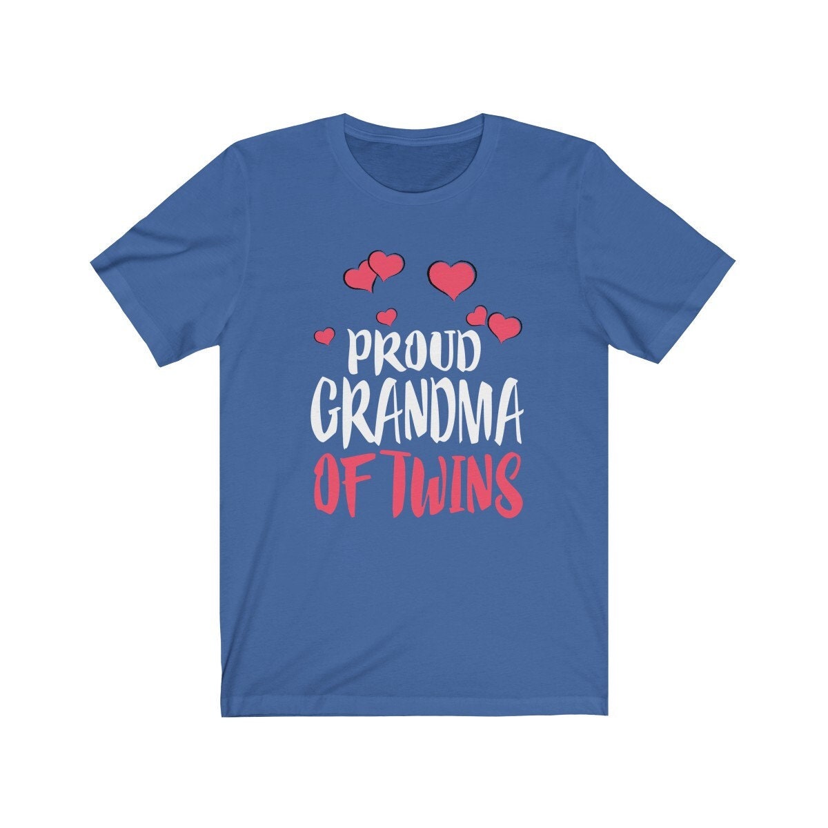 Proud Grandma Of Twins Announcement Shirt - proud grandma of twins design