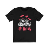 Proud Grandma Of Twins Shirt, Grandma Of Twins Gift, Grandma Of Twins Announcement Grandmother Gift T-Shirt Image 1