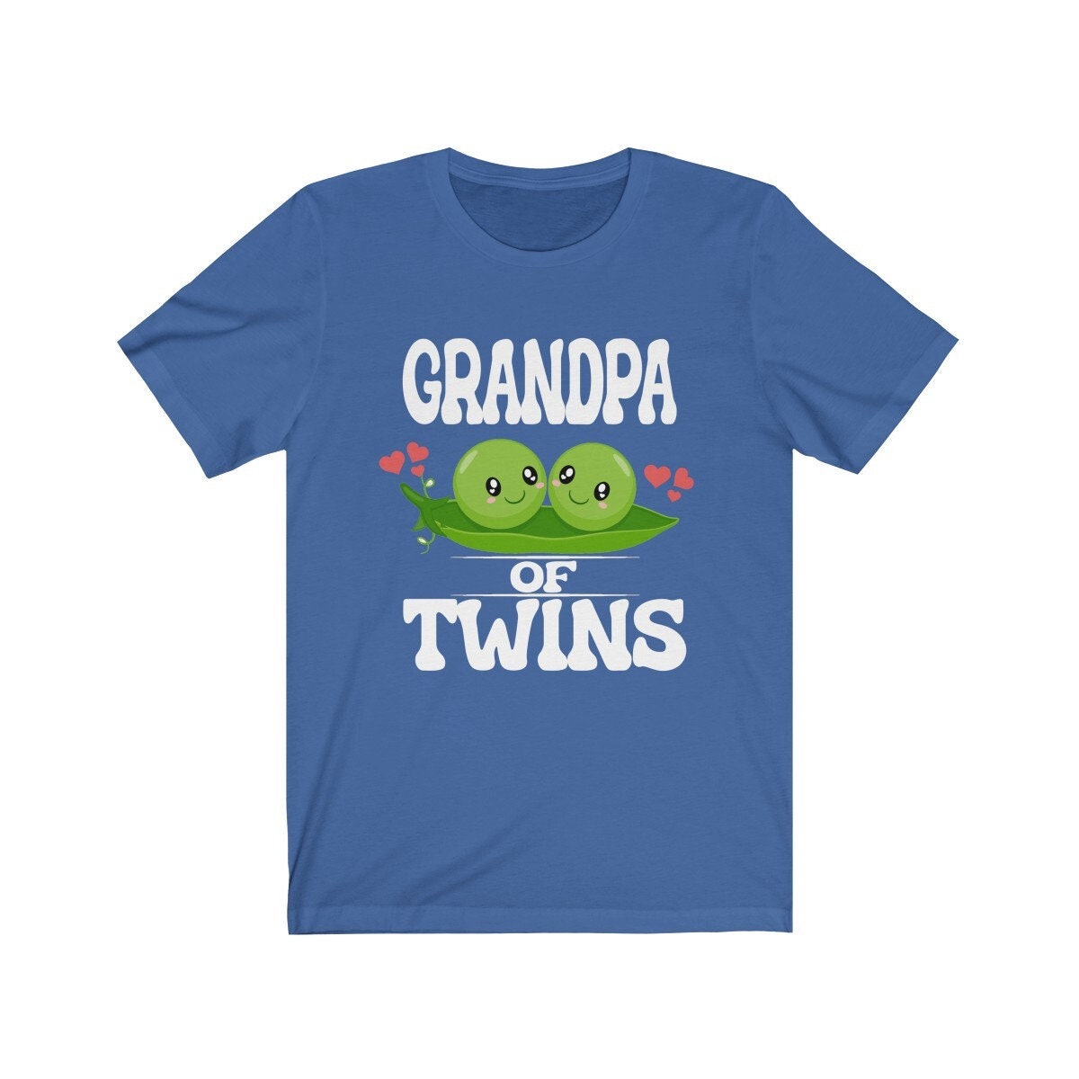 Grandpa Of Twins Announcement T-Shirt - grandpa of twins print design