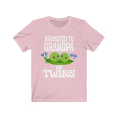 Promoted To Grandpa Of Twins T-Shirt - grandpa of twins print design