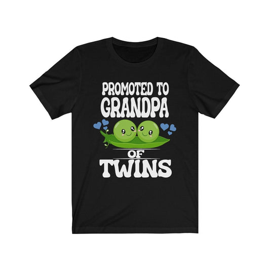 Promoted To Grandpa Of Twins T-Shirt - grandpa of twins print design