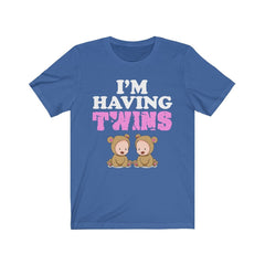 I am having twins mom of twins pregnancy announcement tee