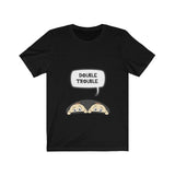 Double Trouble Mom Of Twins Shirt, Mom Of Twins Gift, Twins Mother Pregnancy Gift T-Shirt Image 2