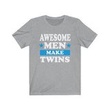 Awesome Men Make Twins Dad Of Twins Shirt, Dad Of Twins Gift, Twins Announcement Father Gift T-Shirt Image 2