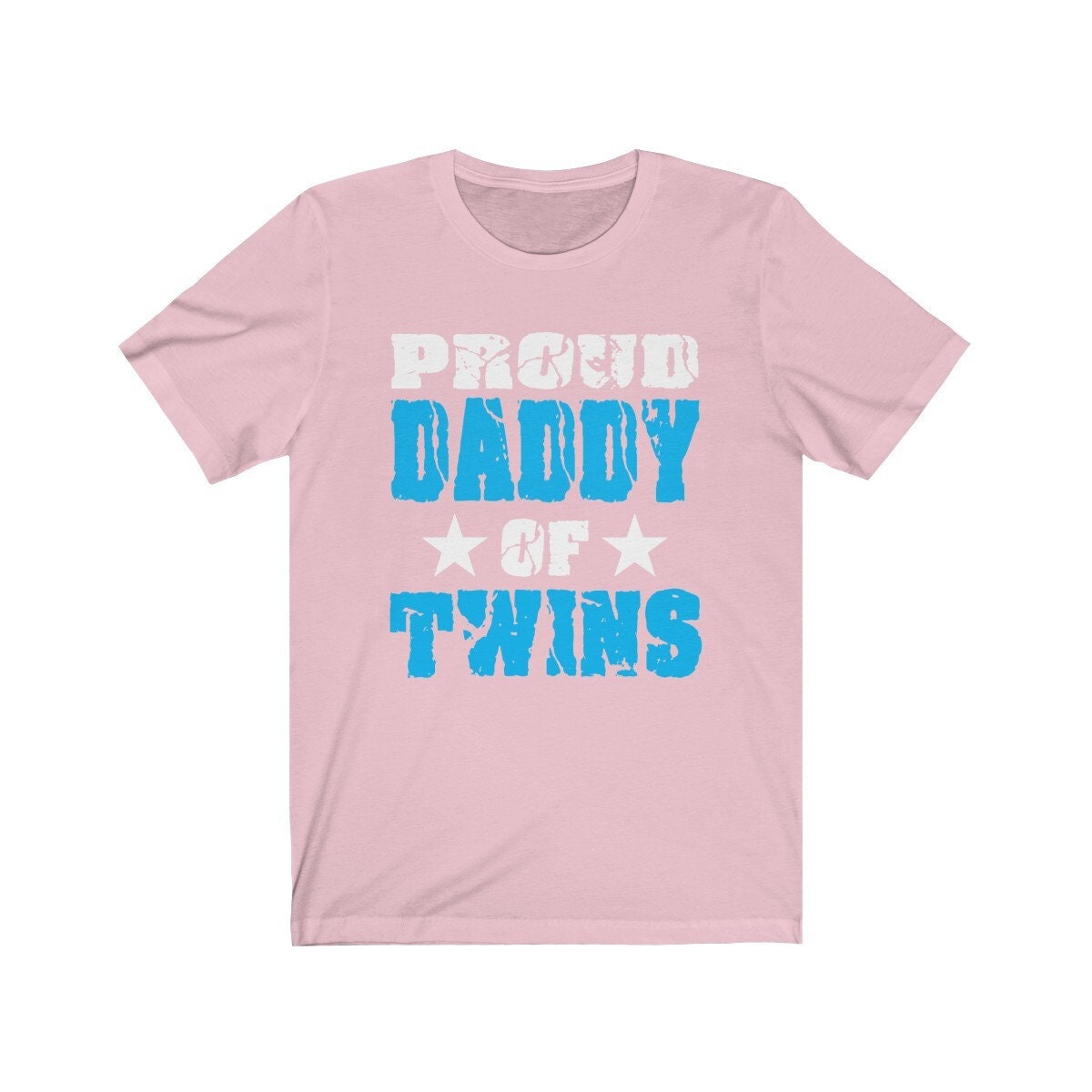 Proud dad of twins father announcement gift tee for twin dad