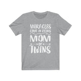 Miracles Come In Pairs Mom Of Twins Shirt, Mom Of Twins Gift, Mother Gift T-Shirt Image 2