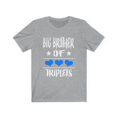 Big brother of triplets sibling announcement gift tee for boy