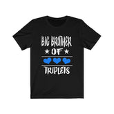 Big Brother of Triplets Shirt, Big Brother Of Triplets Gift, Triplet Brother T-Shirt Image 1