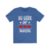 Big Sister Of Triplets Shirt, Big Sister Of Triplets Gift, Big Sister Of Triplets Announcement T-Shirt Image 4