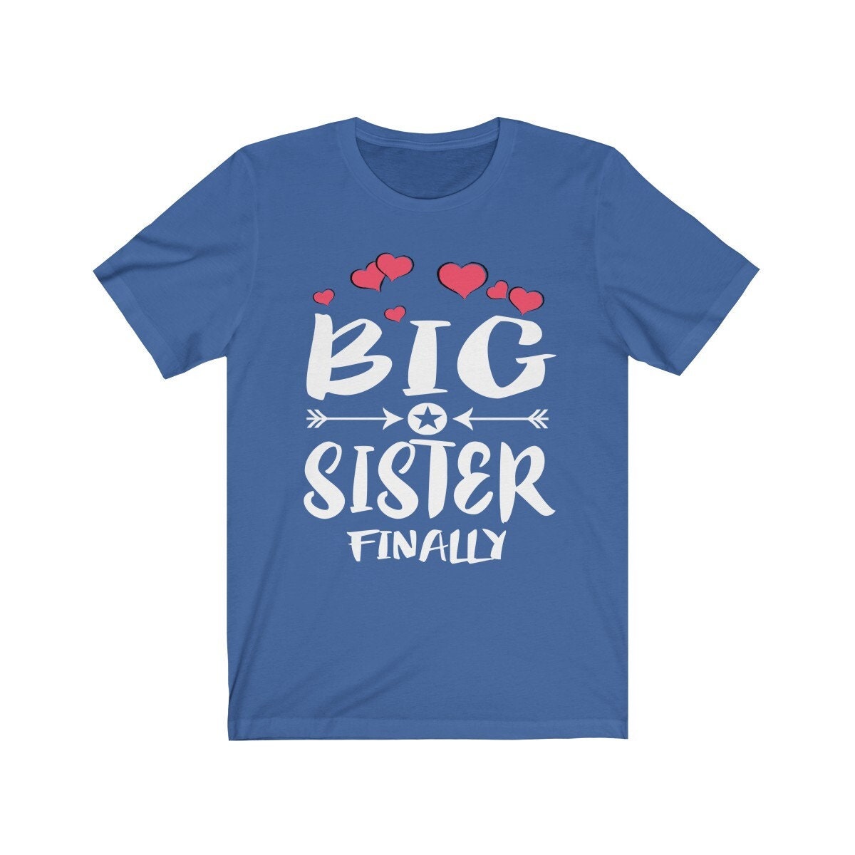 Big sister finally long awaited sibling announcement tee for girl