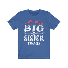 Big sister finally long awaited sibling announcement tee for girl