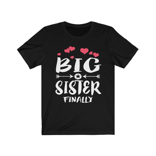 Big sister finally long awaited sibling announcement tee for girl